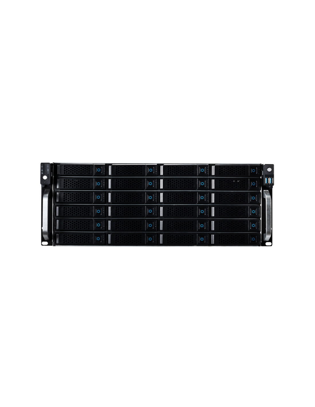 UNYKAch Servidor Rack Hot Swap 4U / 24 BahÍ­as Negro, Plata