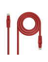 Nanocable Cable Red Latiguillo RJ45 LSZH CAT.6A UTP AWG24, Rojo, 25 cm