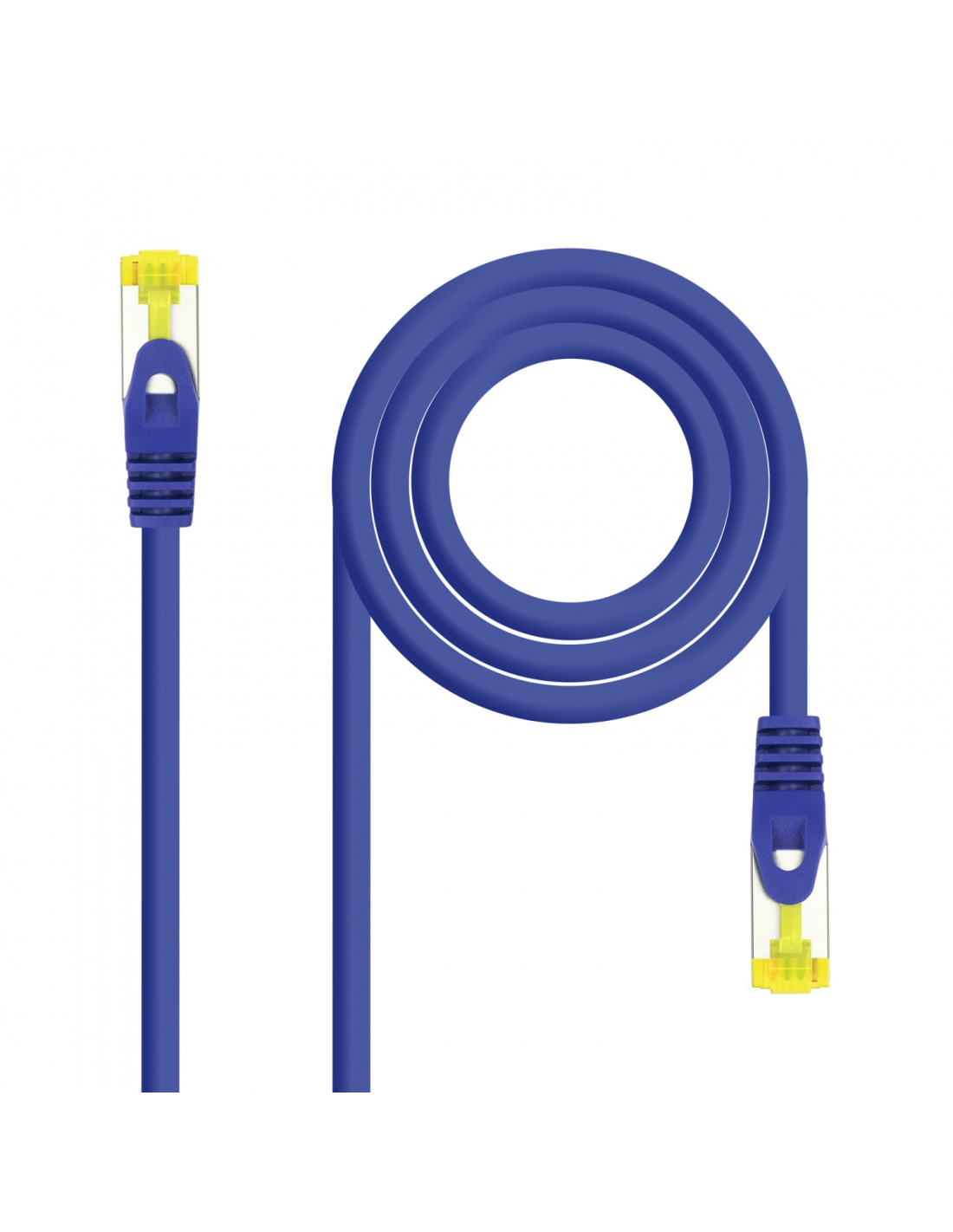 Nanocable Cable Red Latiguillo RJ45 LSZH CAT.6A SFTP AWG26, Azul, 25 cm