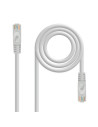 Nanocable Cable Red Latiguillo RJ45 LSZH CAT.6A UTP AWG24, Gris, 30 cm