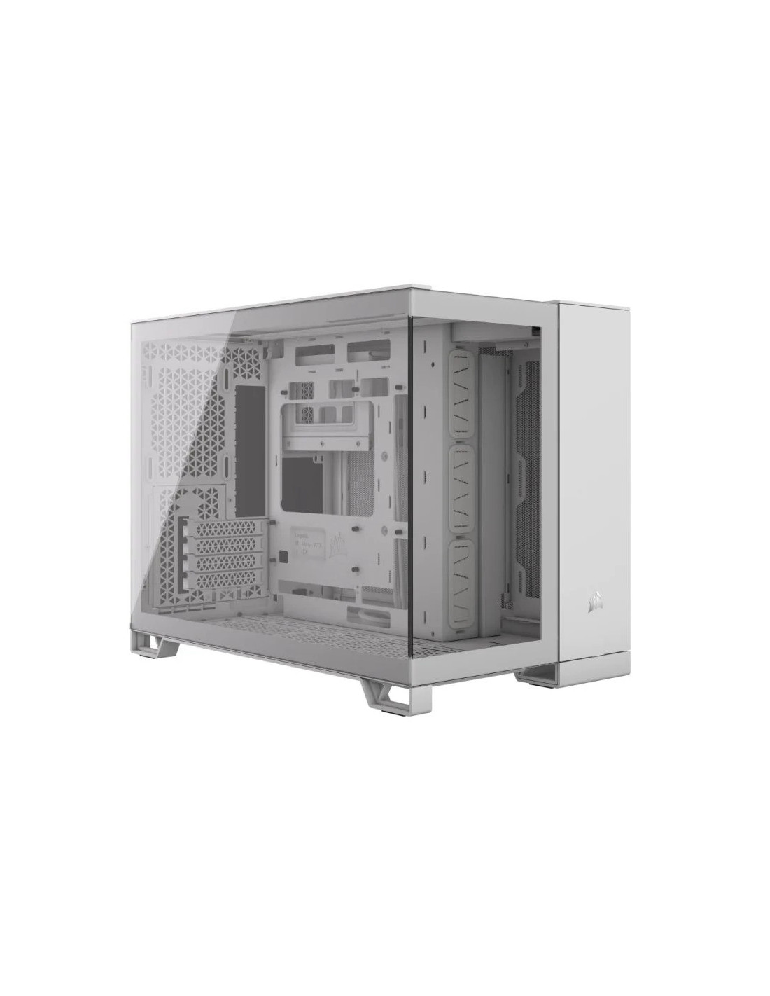 CAJA ORDENADOR GAMING CORSAIR 2500X CRISTAL TEMPLADO WHITE