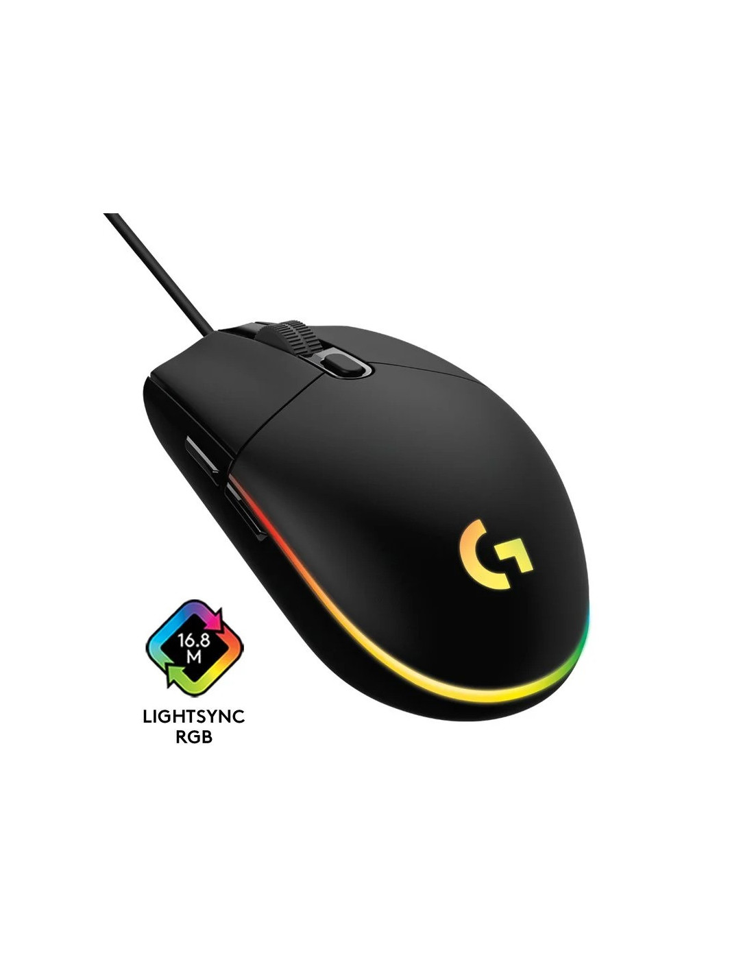 RATON LOGITECH G102 LIGHTSYNC RGB USB BLACK