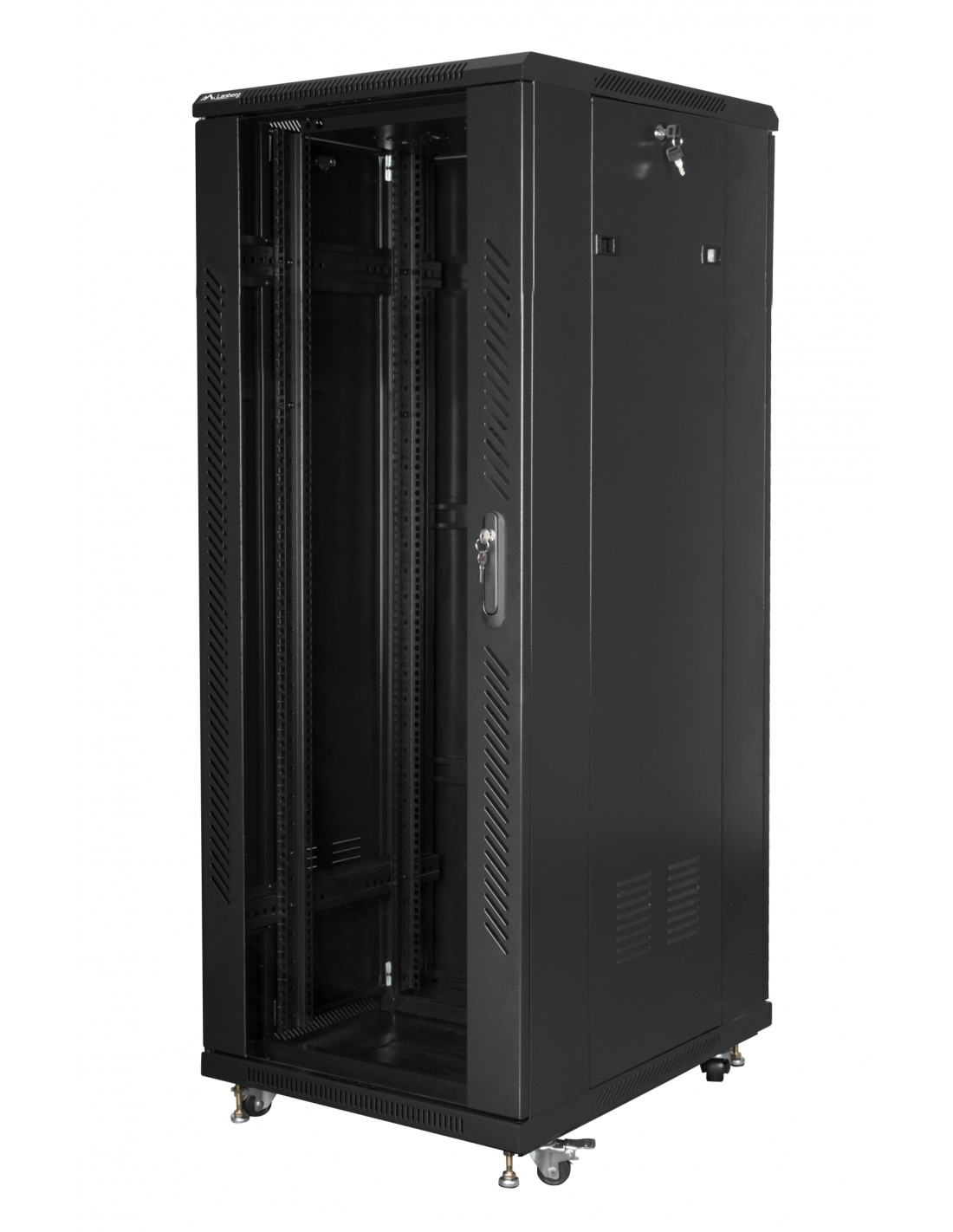 Lanberg FF01-6832-12B armario rack 32U Rack o bastidor independiente Negro