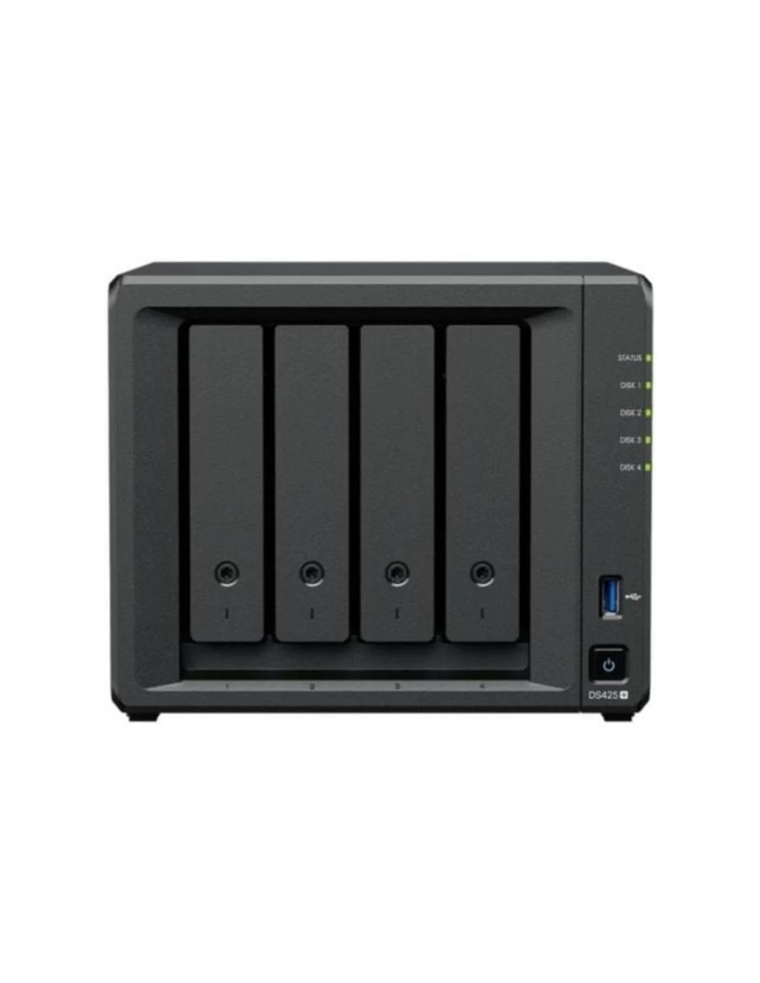 UNIDAD NAS SYNOLOGY DS425+ 4 HDD/SSD DISKSTATION CPU 2.7GHZ 2GB BLACK