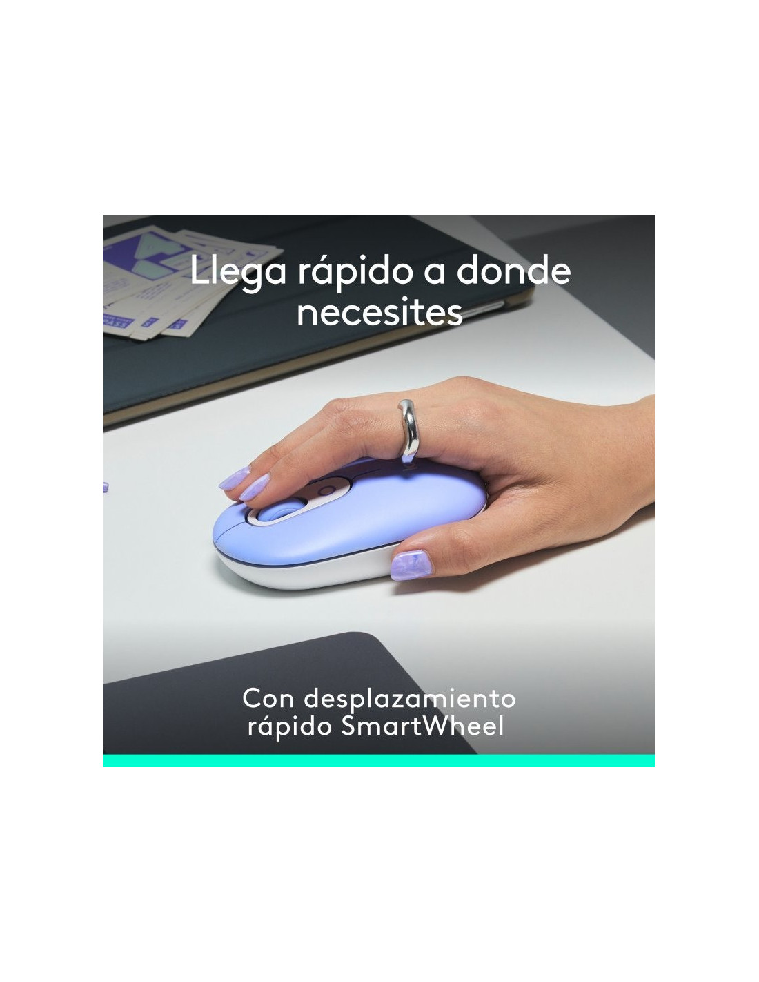 RATON LOGITECH POP MOUSE WIRELESS BLUETOOTH PURPLE