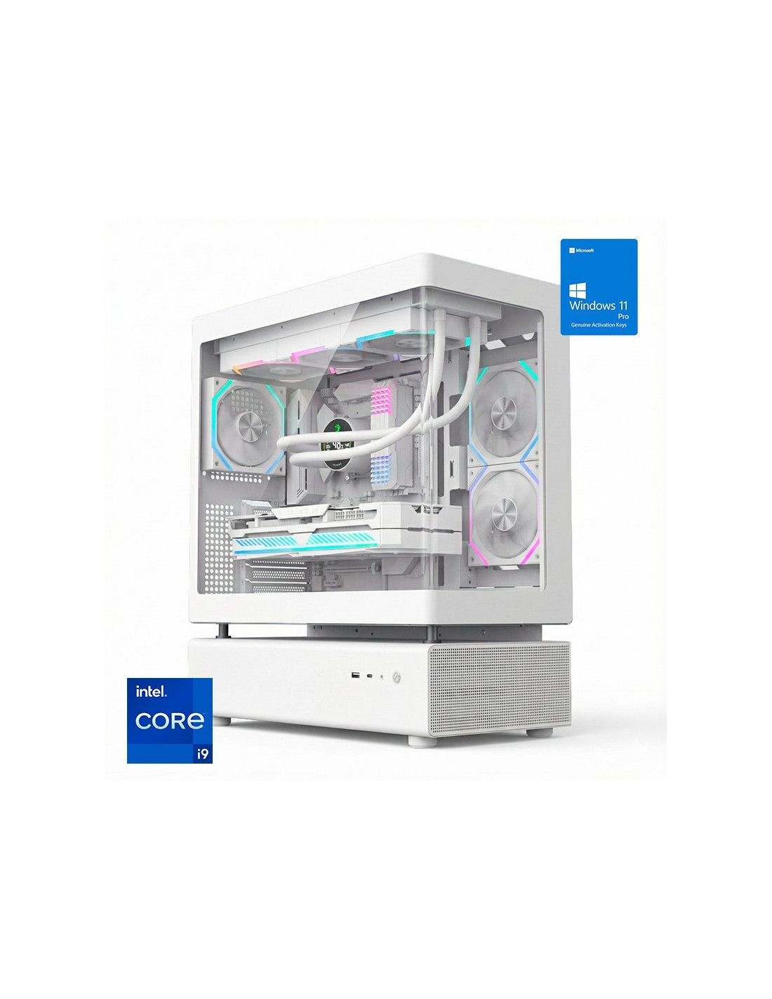 ORDENADOR GAMING N80 WHITE RGB I9 14900K/32G DDR5/SSD1TB NVME/WIFI/REF.LIQ/800W/W11PRO