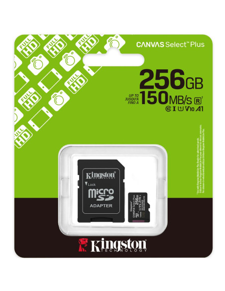 Kingston Technology 256GB microSDXC Canvas Select Plus Gen3 150MB/s