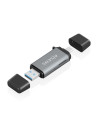 Lector de Tarjetas SD/TF USB 3.1 con USB-A y USB-C Aisens