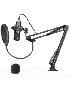 MICRÓFONO MARS GAMING ULTRA-ALTA DEFINICIÓN 192KHX 24BIT CON CONEXIÓN USB Y ALIMENTACIÓN