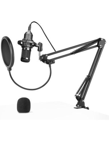 Mars Gaming MMICPRO, Micrófono PC USB, Condensador, Ultra-alta