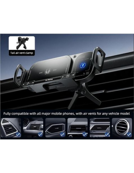SOPORTE DE COCHE CONTROL TÁCTIL CON CARGA INALAMBRICA 15W