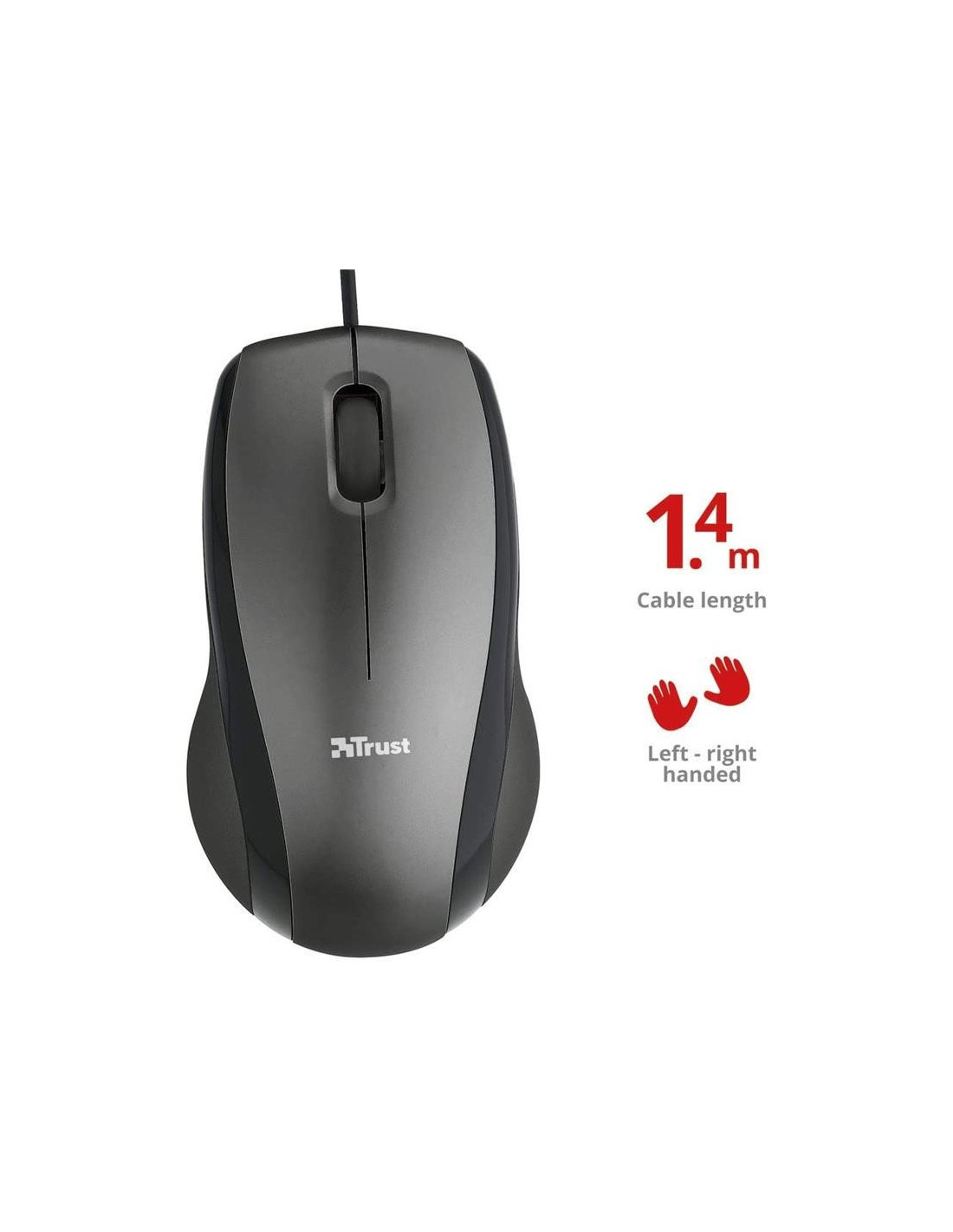 RATON TRUST CARVE USB BLACK