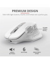 RATON TRUST OZAA ERGONOMICO RECARGABLE WIRELESS WHITE