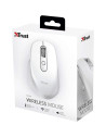 RATON TRUST OZAA ERGONOMICO RECARGABLE WIRELESS WHITE