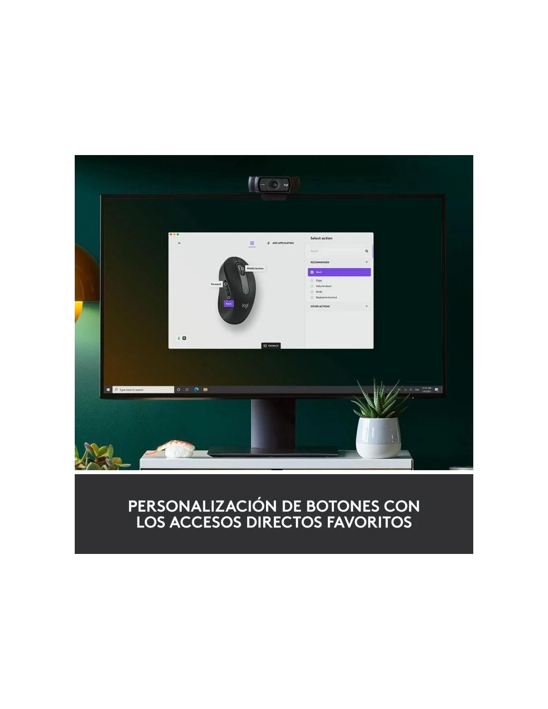 RATON LOGITECH SIGNATURE M650 M WIRELESS BLACK