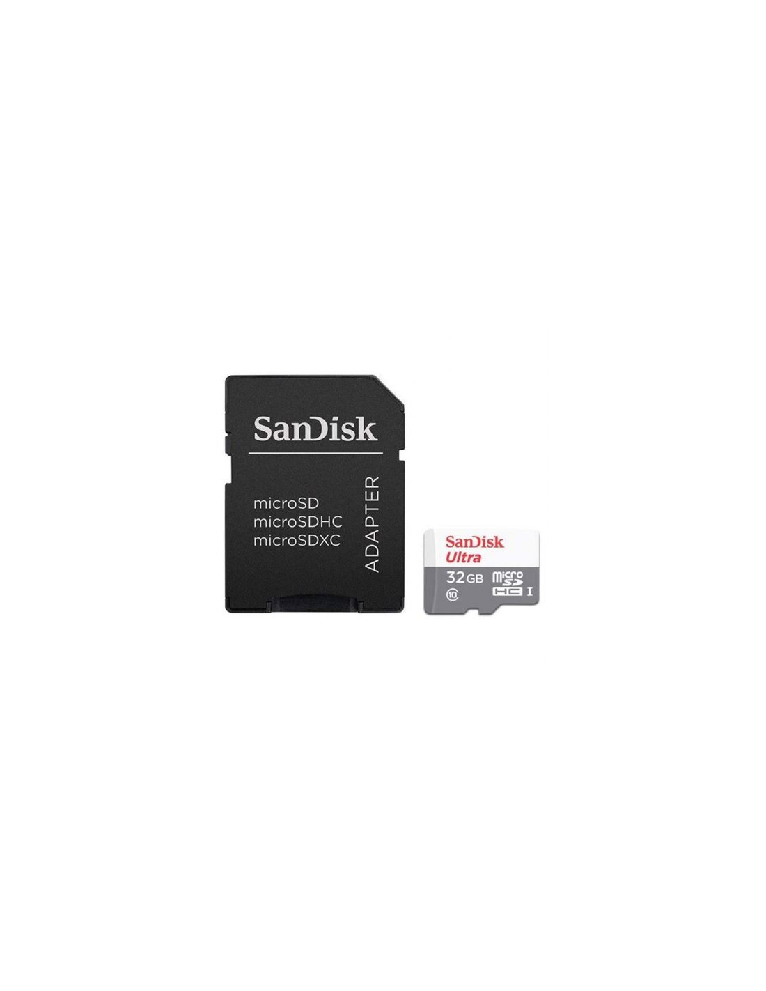 MEMORIA MICRO SD SANDISK ULTRA CLASE 10 32GB CON ADAPTADOR