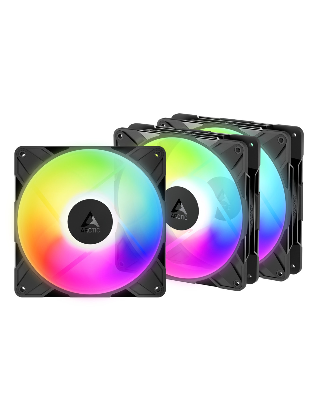 ARCTIC Freezer P14 Pro Reverse A-RGB - 3 Pack Carcasa del ordenador Ventilador 14 cm Negro 3 pieza(s)