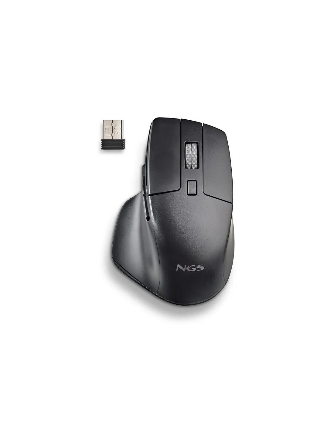 RATON NGS HIT-RB ERGONOMICO RECARGABLE BT WIRELESS MULTI BLACK