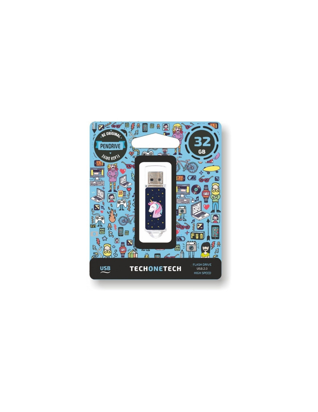 Pendrive tech one tech unicornio dream usb 2.0 32gb TEC4012-32