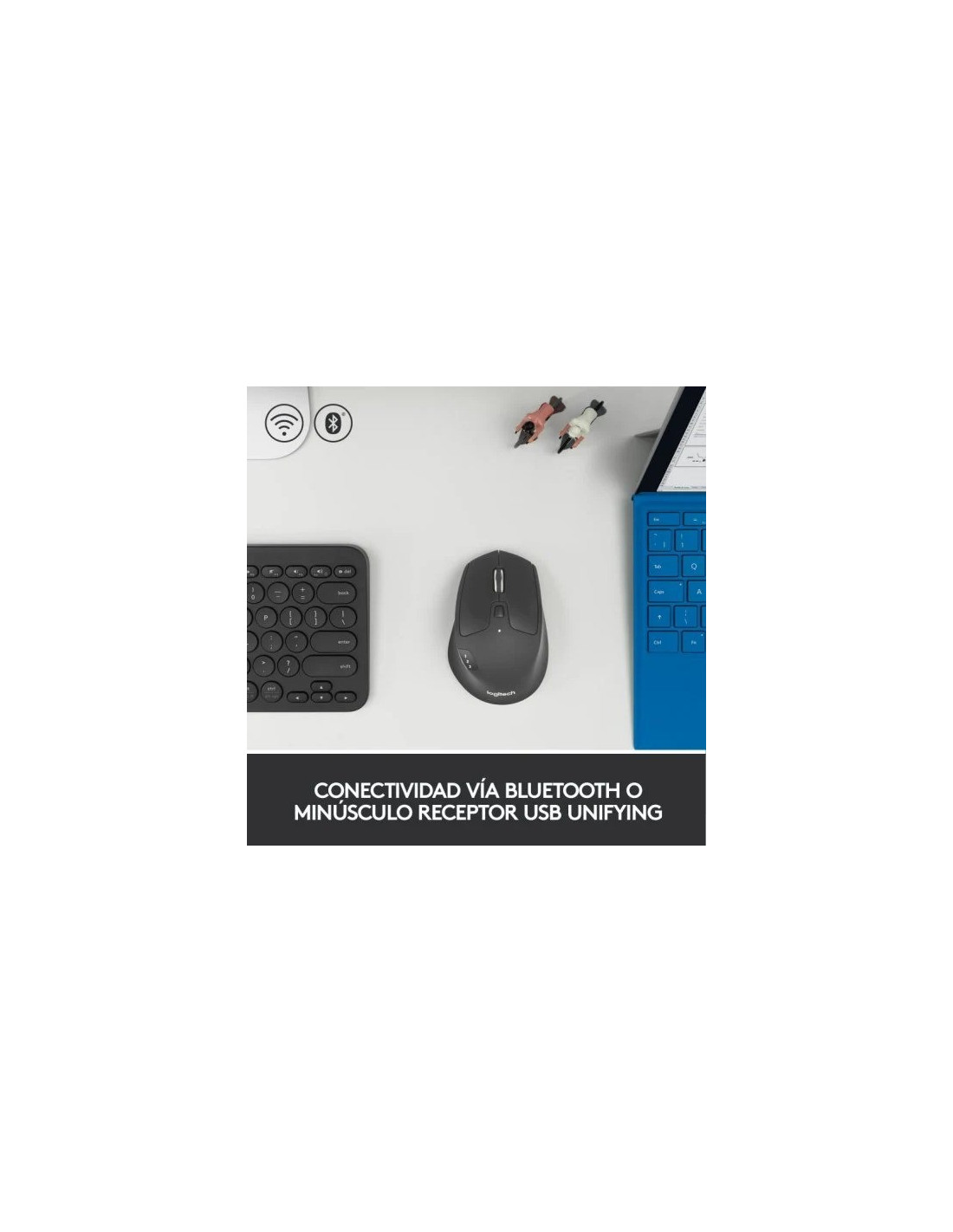 RATON LOGITECH TRIATHLON M720 WIRELESS BLUETOOTH 1000DPI BLACK