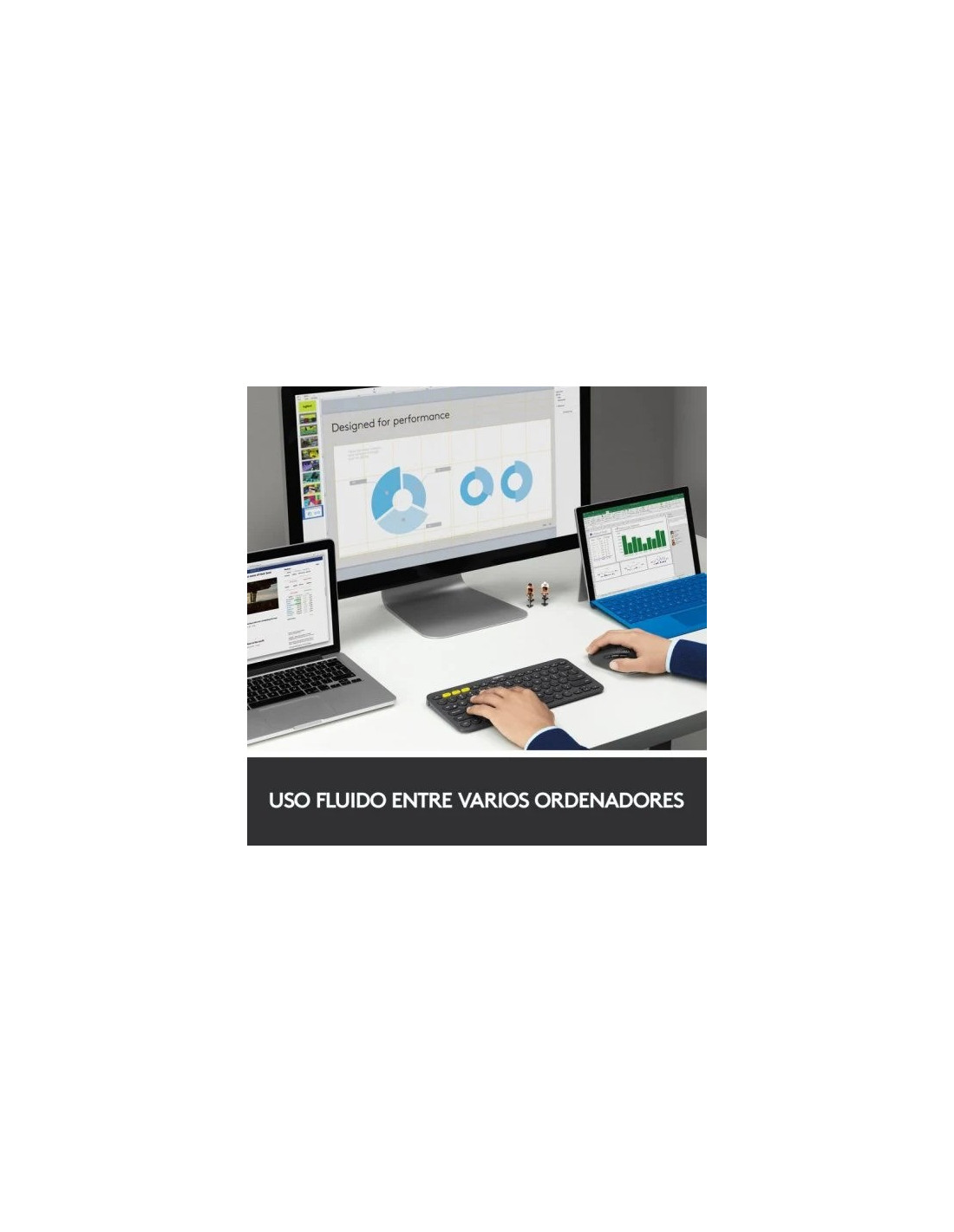 RATON LOGITECH TRIATHLON M720 WIRELESS BLUETOOTH 1000DPI BLACK