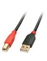 Lindy 42762 cable USB 15 m USB 2.0 USB A USB B Negro, Rojo