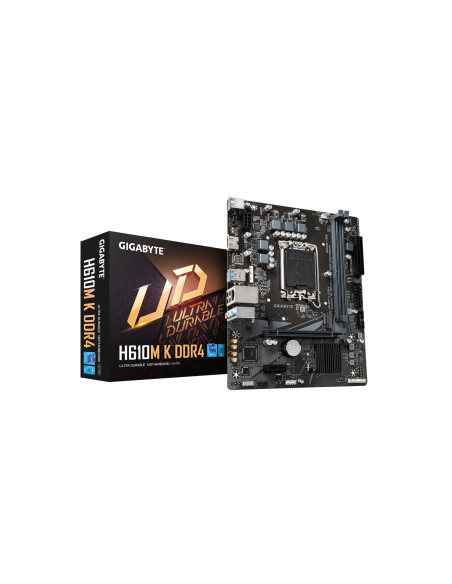 GIGABYTE H610M K DDR4 Placa base - Compatible con procesadores Intel