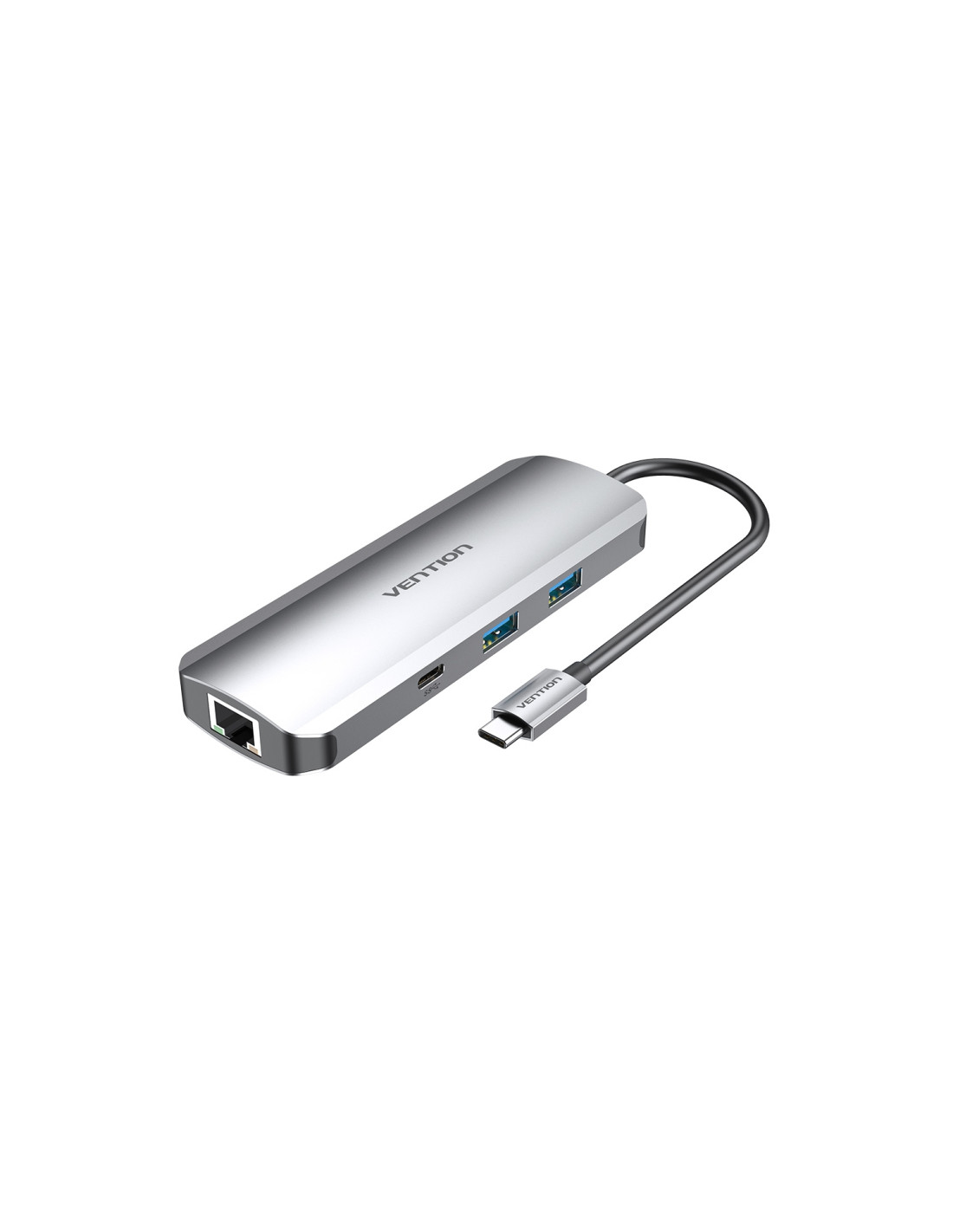 Vention Docking USB Tipo-C TOMHB/ 1xHDMI/ 2xUSB/ 1xUSB Tipo-C/ 1xUSB Tipo-C PD/ 1xRJ45/ 1xLector Tarjetas SD y MicroSD/ Jack 3.5