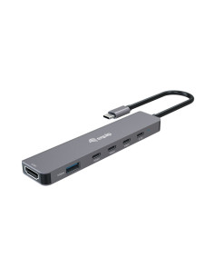 Equip 133500 base para portátil y replicador de puertos Alámbrico USB 3.2 Gen 1 (3.1 Gen 1) Type-C Gris