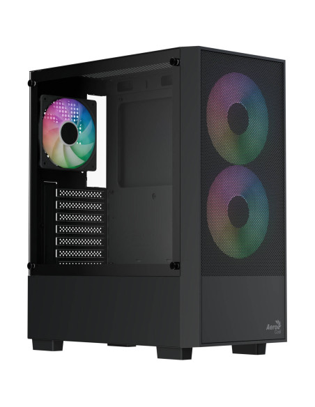 Aerocool B508A Flow ARGB Cristal Templado Negra