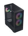 Aerocool B508A Flow ARGB Cristal Templado Negra