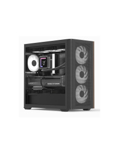 Aerocool D301A Mini Tower Negro, Madera