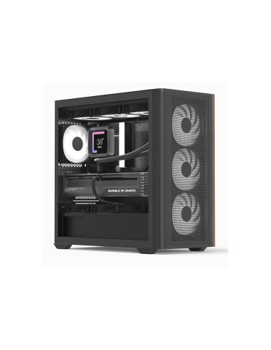 Aerocool D301A Mini Tower Negro, Madera