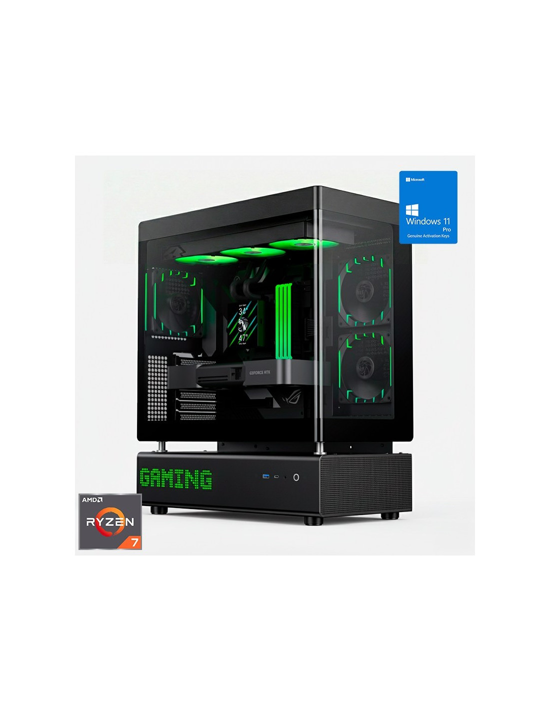 ORDENADOR GAMING N90 RGB R7 9800X3D/32GB DDR5/SSD2TB NVME/WIFI/R.LIQ/1050W/W11PRO