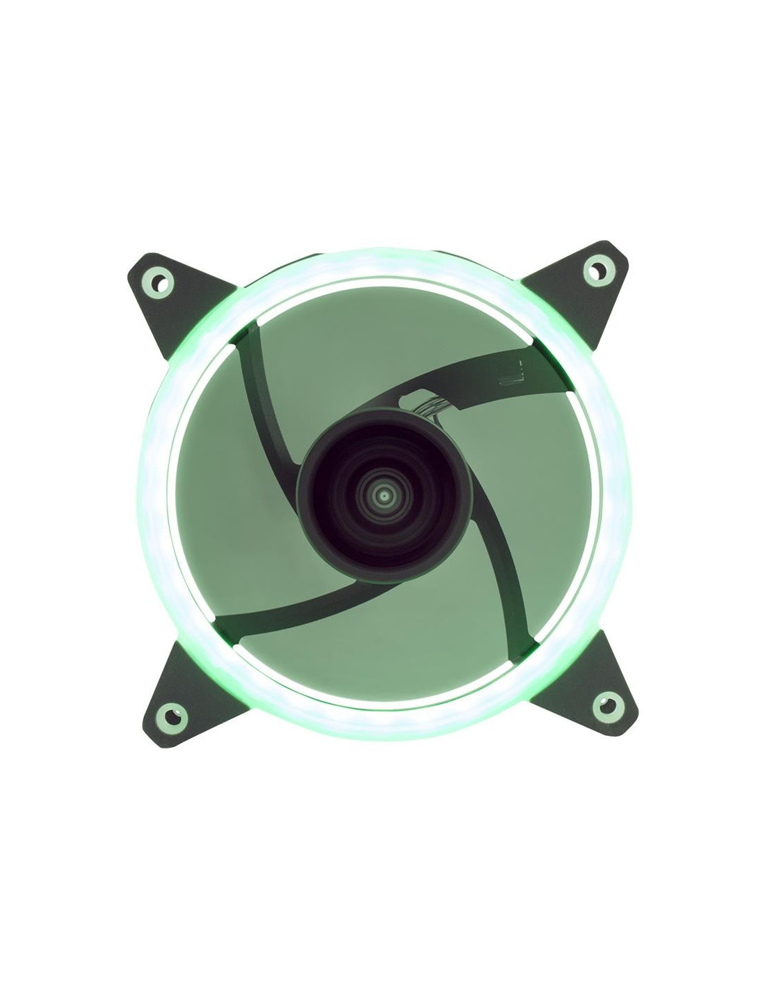 VENTILADOR 12CM UNYKACH CANDY 20 ADICIONAL CHASIS GREEN RING LED