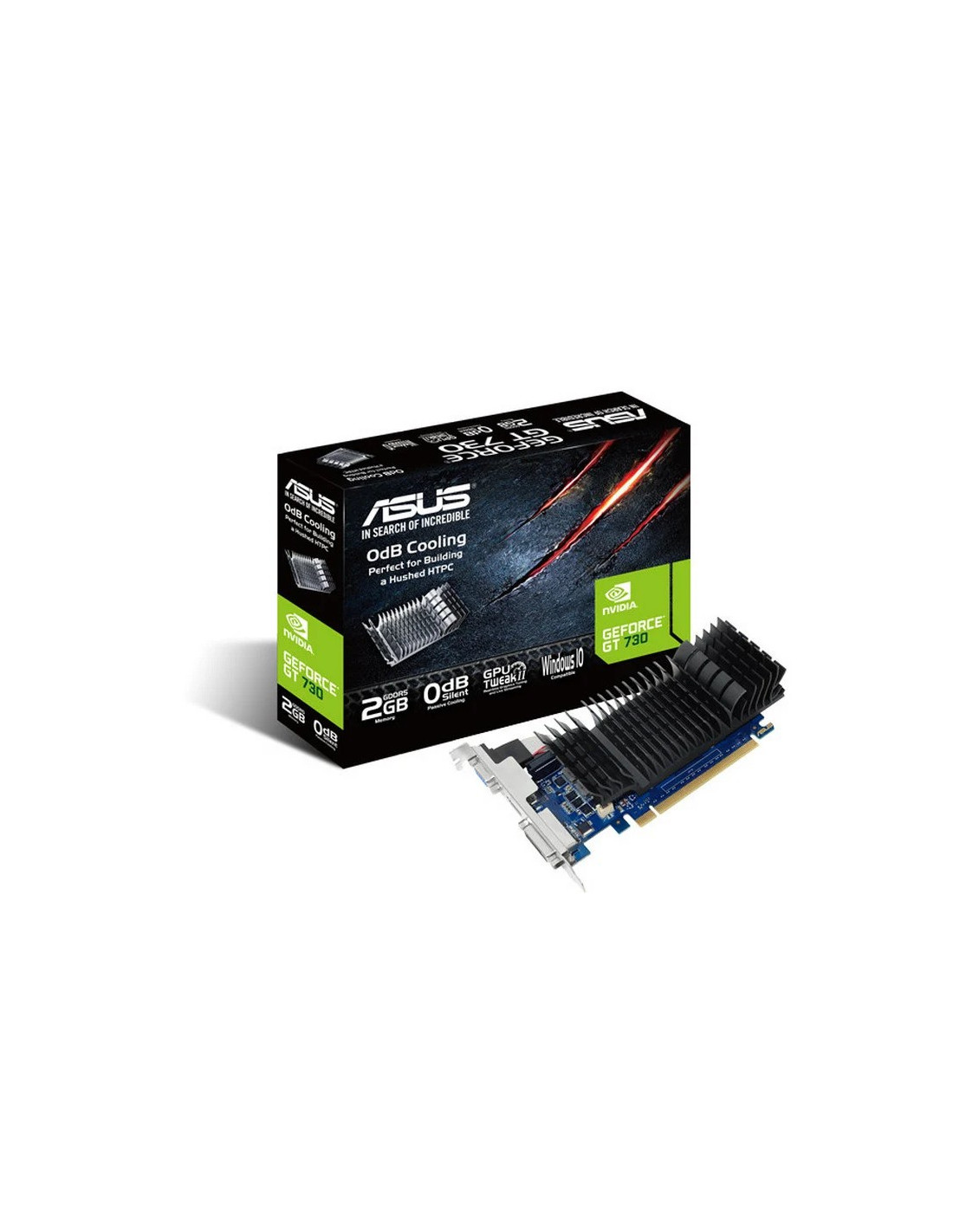 TARJETA DE VIDEO ASUS GT 730 2GB VGA HDMI DVI LP GDDR5 PCIE 2.0