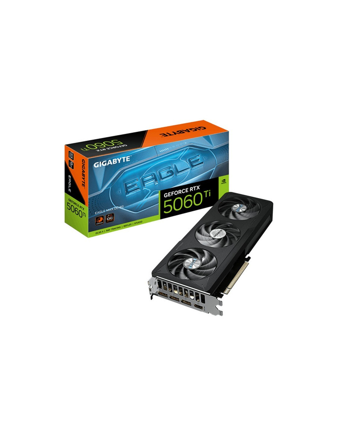 TARJETA DE VIDEO GIGABYTE NVIDIA RTX 5060 TI EAGLE MAX OC 8GB GDRR7 PCIE 5.0