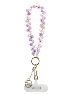 GUESS CORDÓN DE MANO CHARM CRYSTAL ROSA
