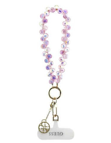 GUESS CORDÓN DE MANO CHARM CRYSTAL ROSA