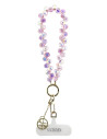 GUESS CORDÓN DE MANO CHARM CRYSTAL ROSA
