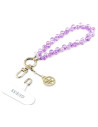 GUESS CORDÓN DE MANO CHARM CRYSTAL MORADO