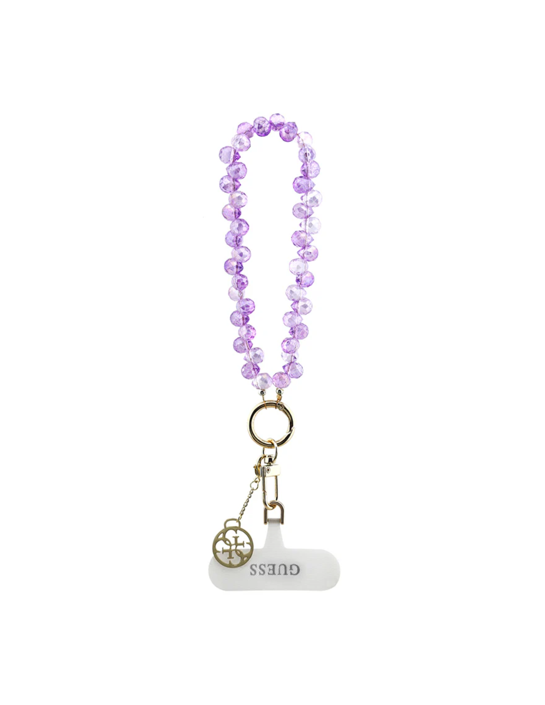GUESS CORDÓN DE MANO CHARM CRYSTAL MORADO