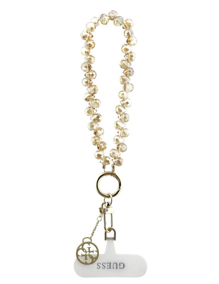 GUESS CORDÓN DE MANO CHARM CRYSTAL DORADO