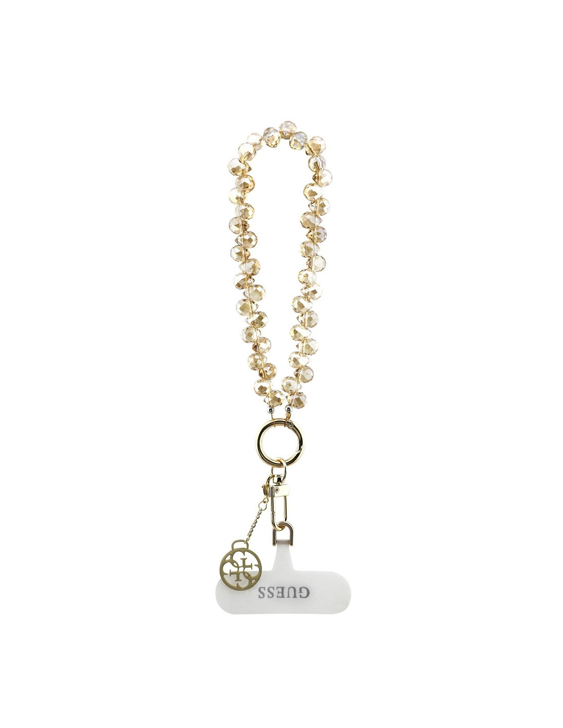 GUESS CORDÓN DE MANO CHARM CRYSTAL DORADO