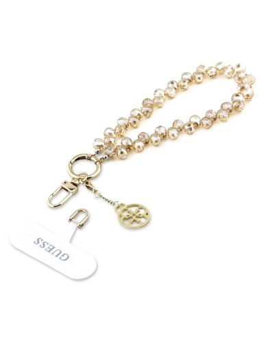 GUESS CORDÓN DE MANO CHARM CRYSTAL DORADO