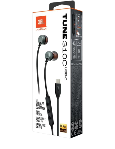 JBL Tune 310C Auriculares Alámbrico Dentro de oído Llamadas/Música