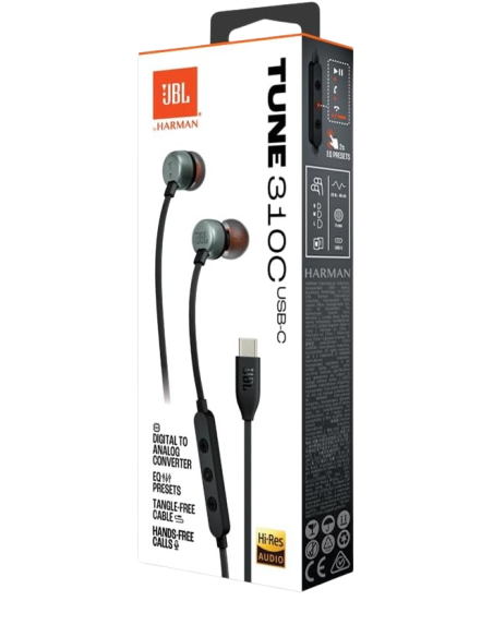 AURICULAR JBL TUNE 310C NEGRO