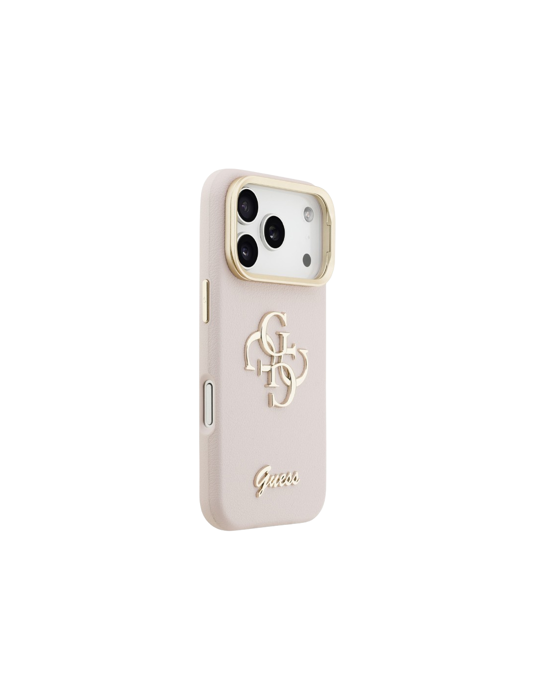 GUESS CARCASA ROSA CON SOPORTE EN LA CÁMARA IPHONE 17 PRO MAX