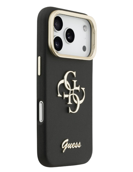 GUESS CARCASA CON SOPORTE EN LA CÁMARA NEGRA IPHONE 17 PRO MAX