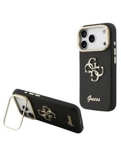 GUESS CARCASA CON SOPORTE EN LA CÁMARA NEGRA IPHONE 17 PRO MAX 2